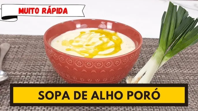 Sopa de Alho-Poró com Batata