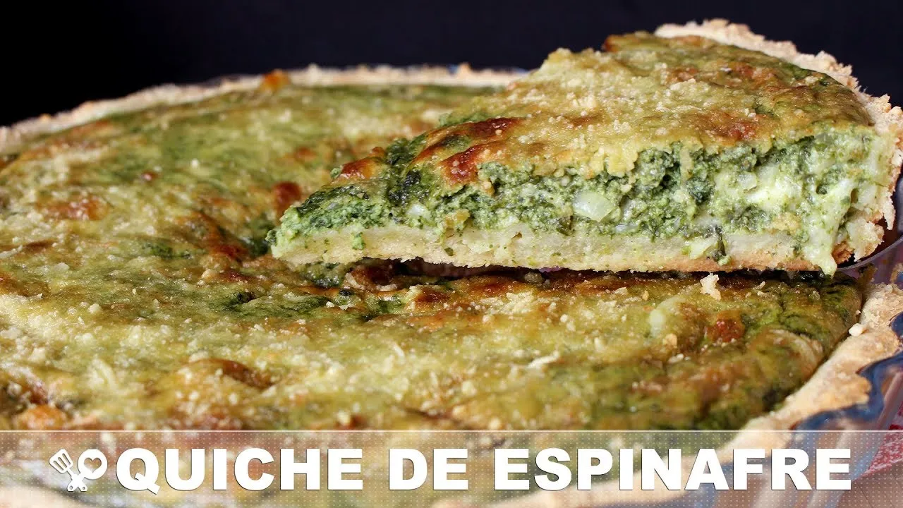 Quiche de Espinafre com Queijo Feta