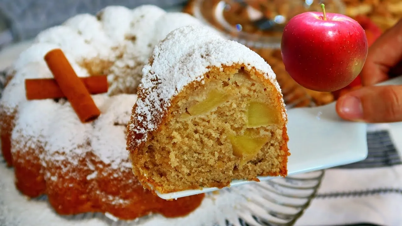Bolo de Maçã com Canela