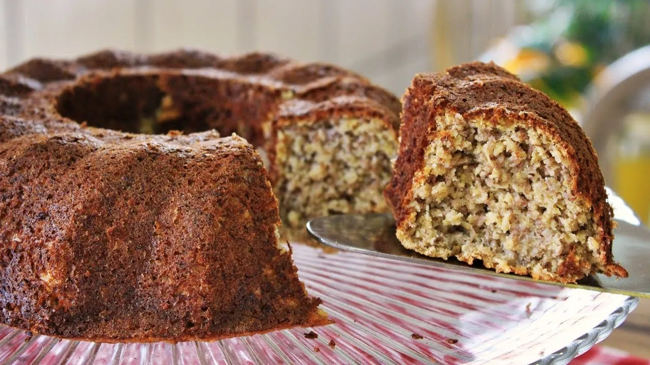 Bolo de Banana com Aveia