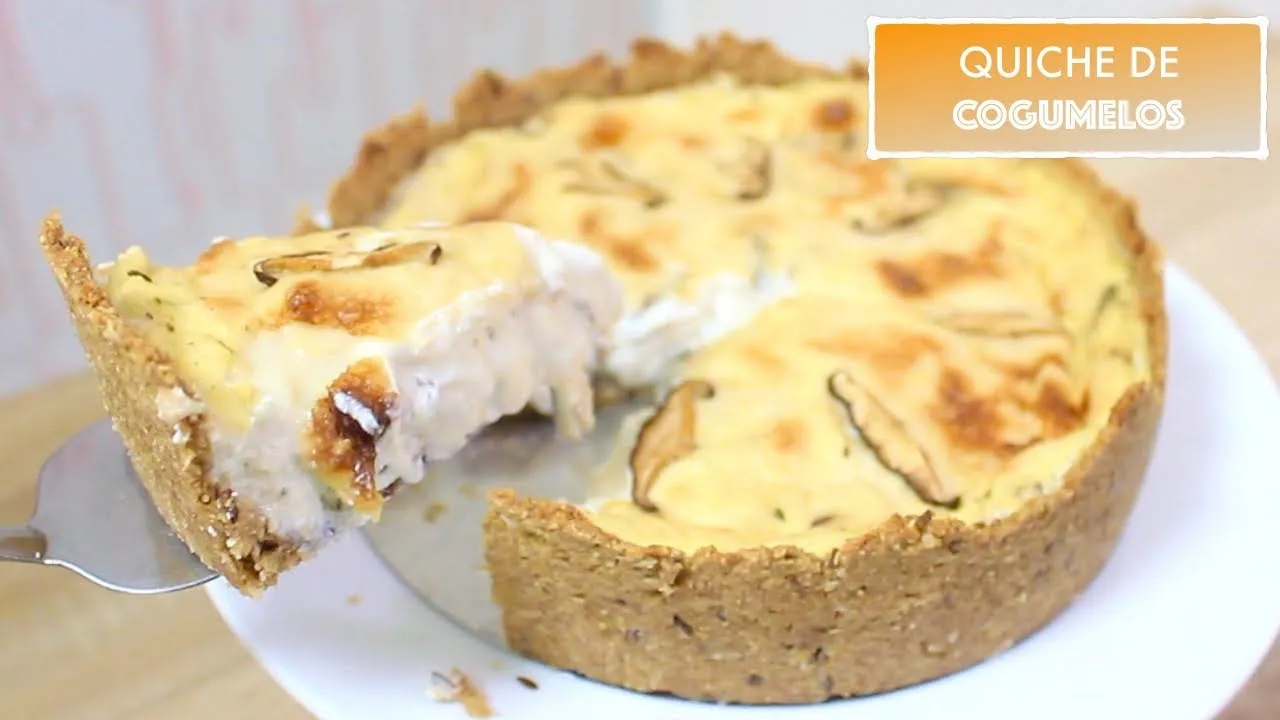Quiche de Cogumelos: Receita Completa em 6 Etapas