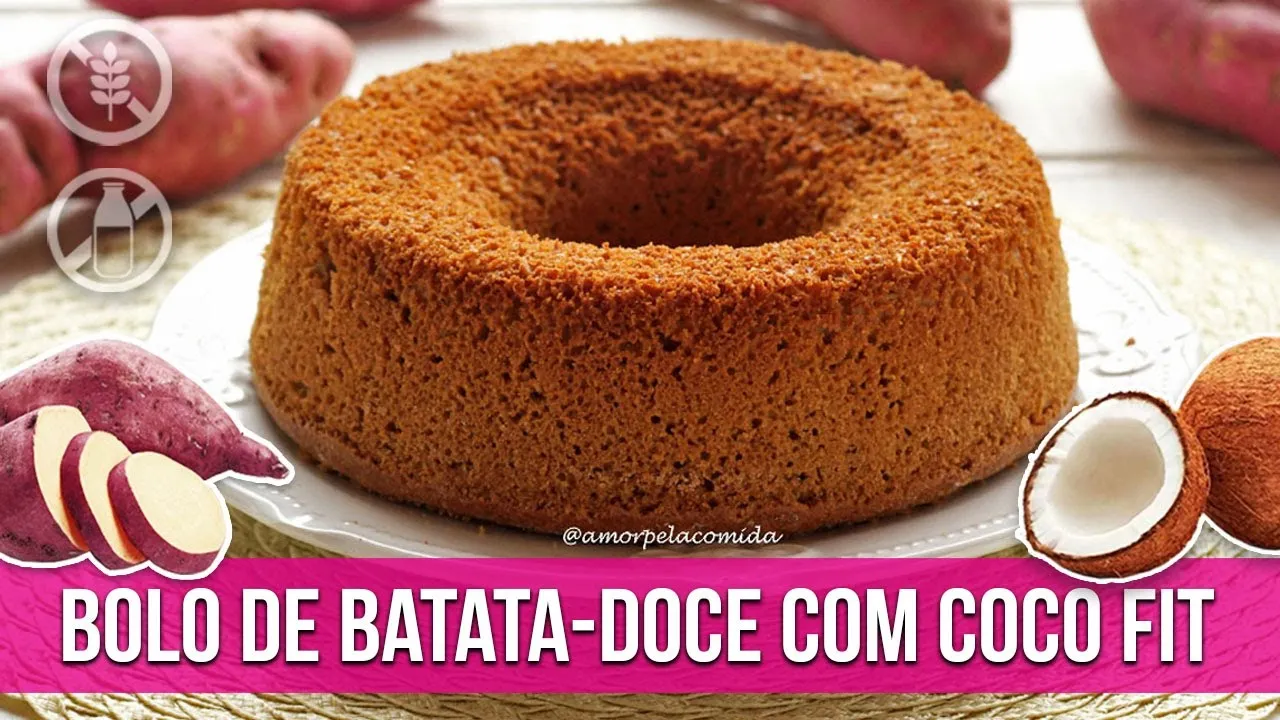 Bolo de Batata Doce com Coco
