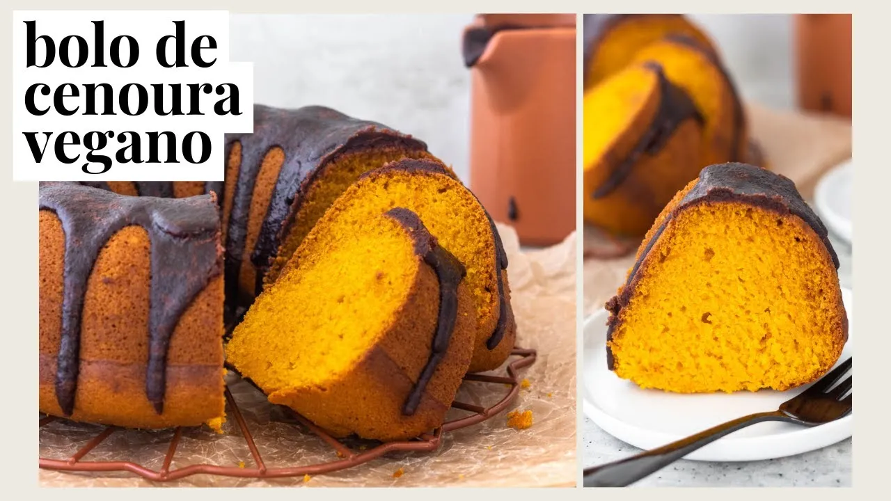 Bolo de Cenoura Vegano