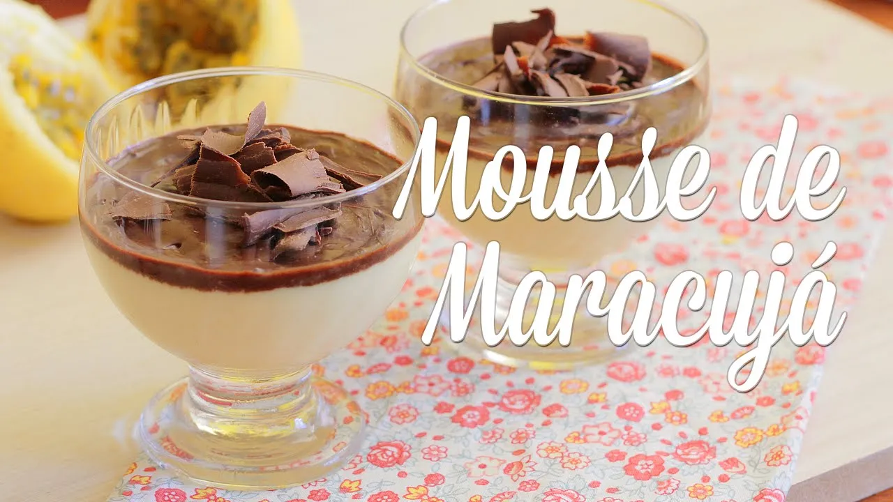 Mousse de Maracujá Vegano