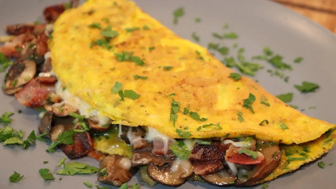 Omelete de Cogumelos