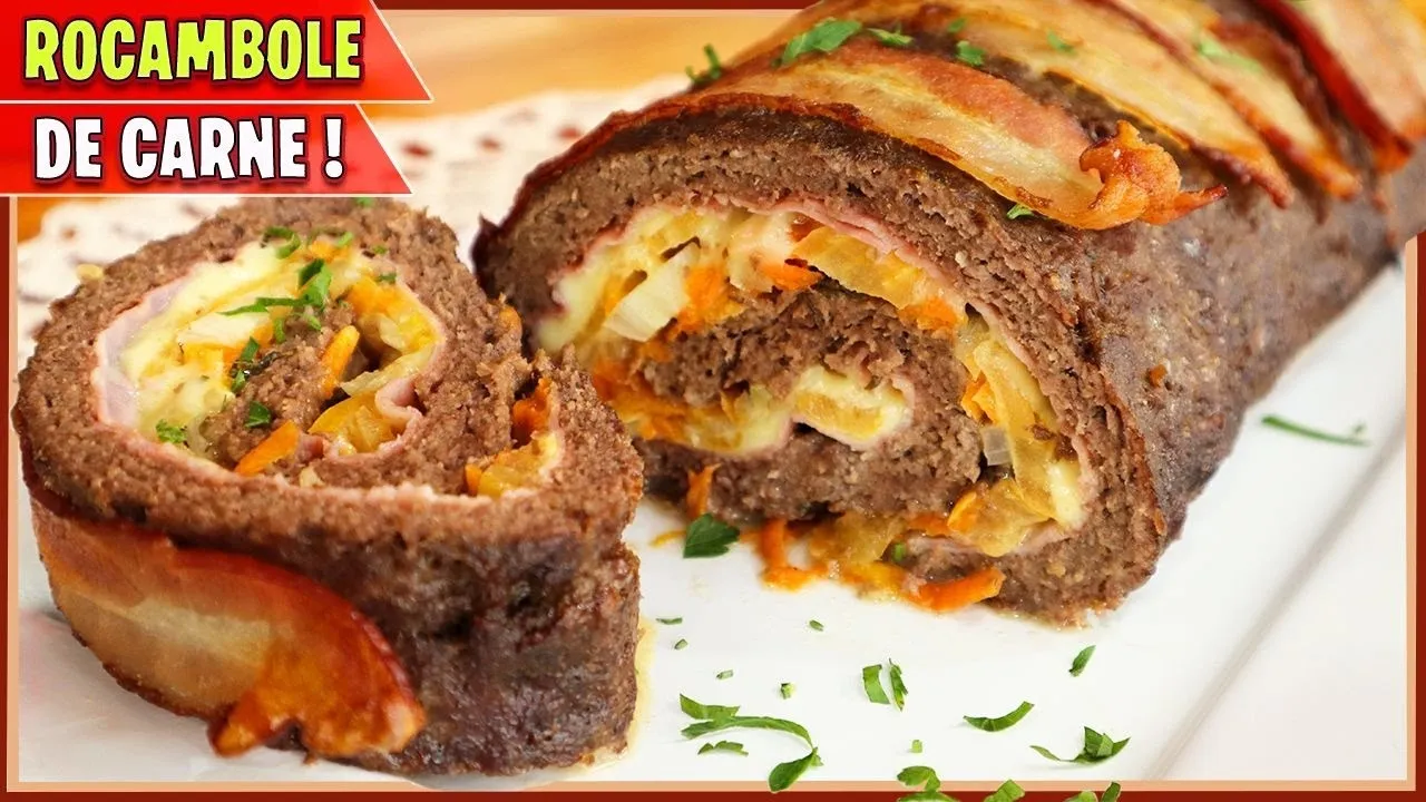 Receita de Rocambole de Carne Moída