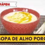 Sopa de Alho-Poró com Batata