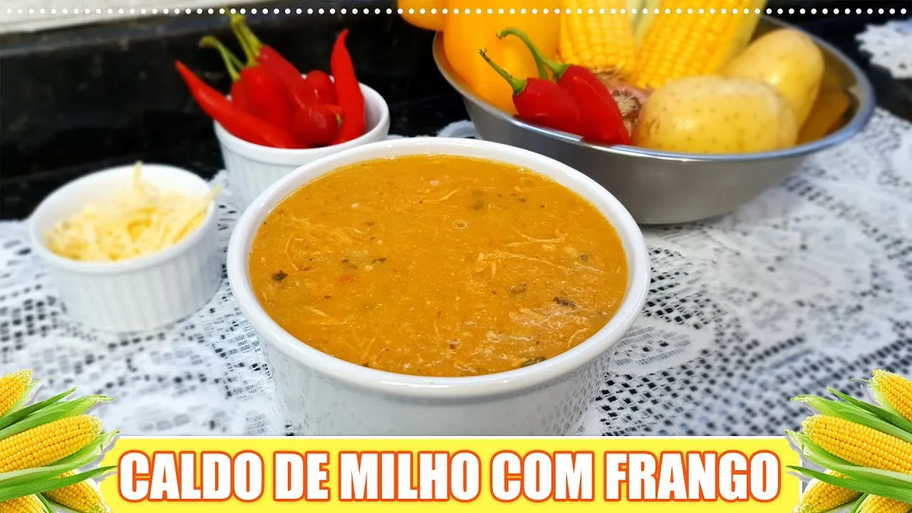 Sopa de Milho com Frango