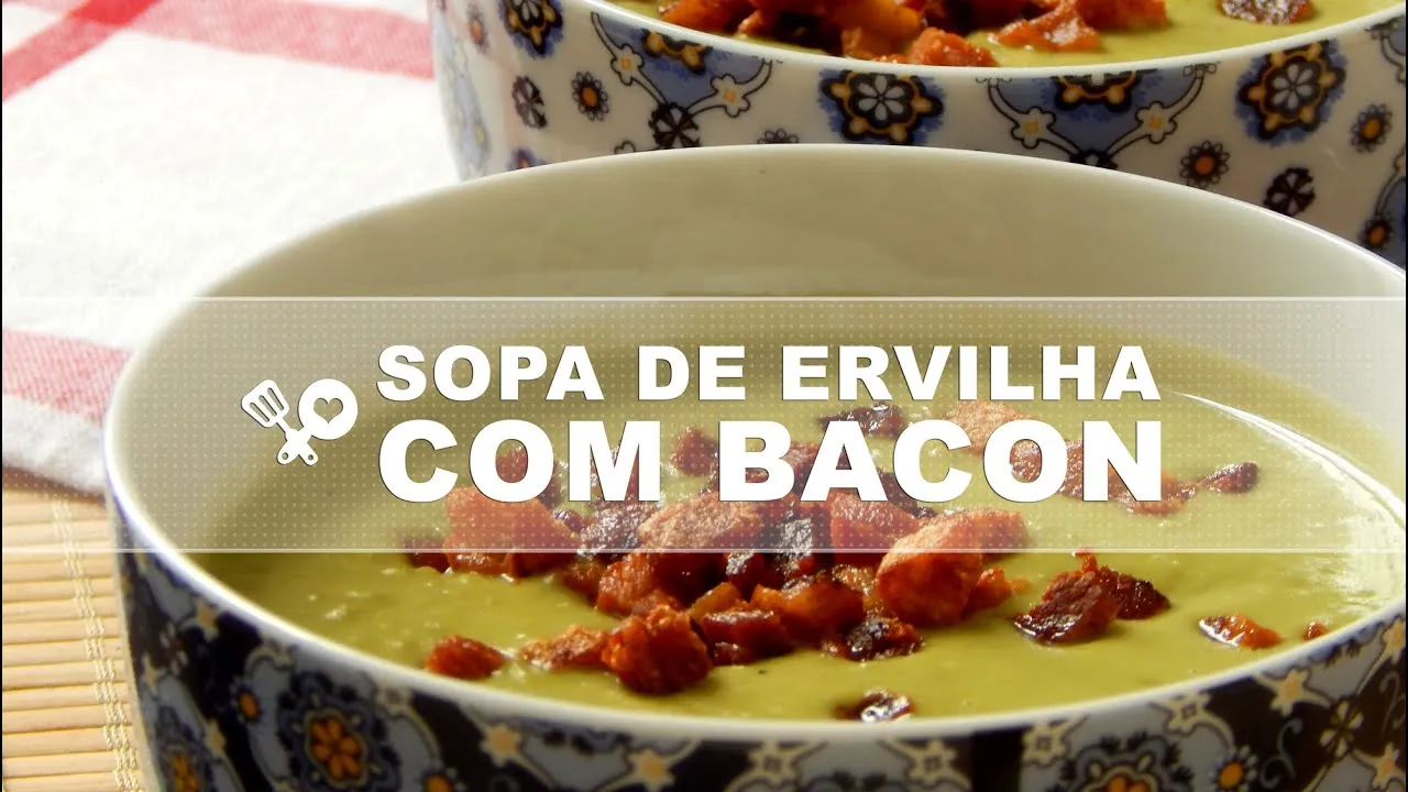 Sopa de Ervilha com Bacon