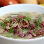 Sopa de Mandioca com Carne Seca