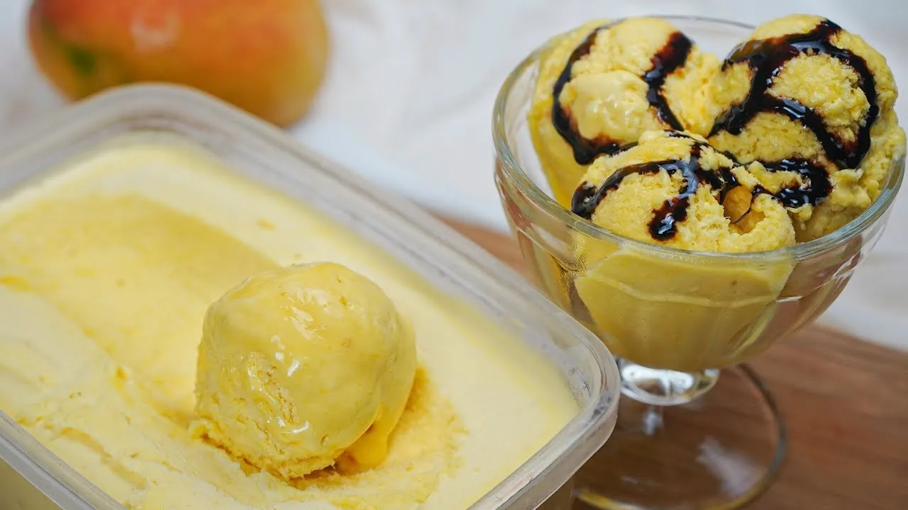 Sorvete de Manga Caseiro