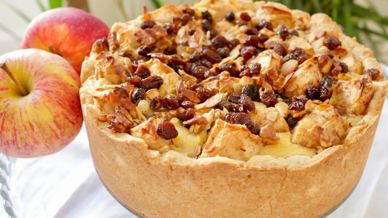 Torta de Maçã com Nozes