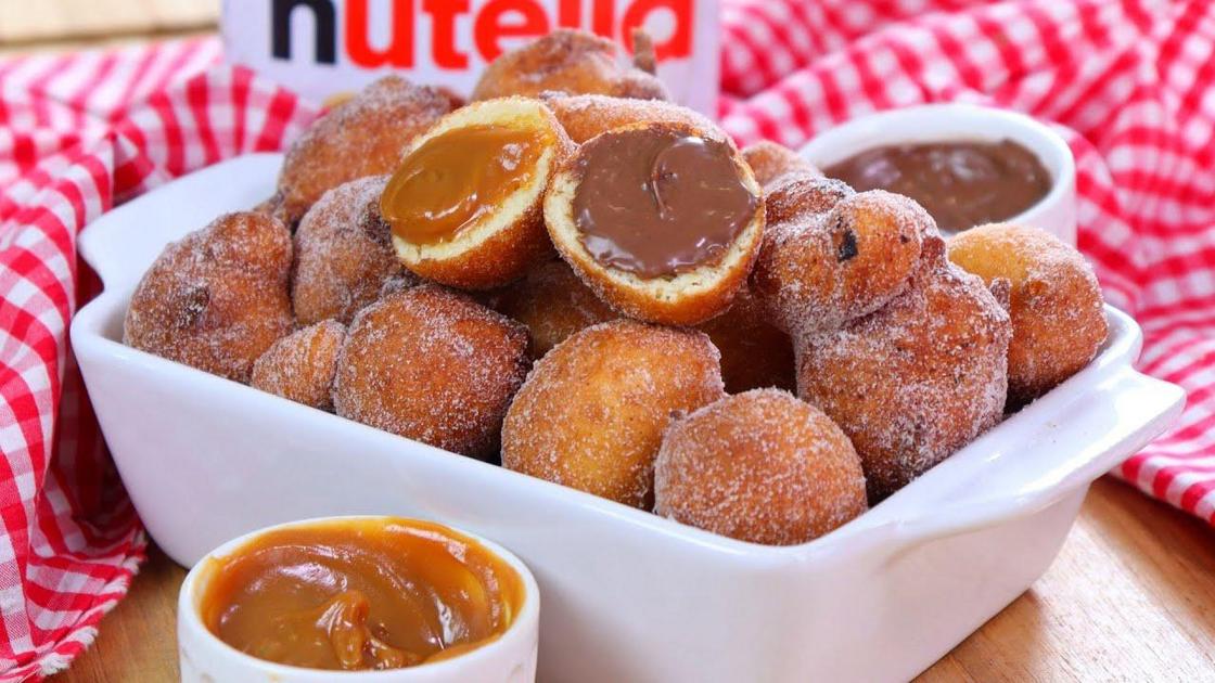 Bolinho de chuva recheado