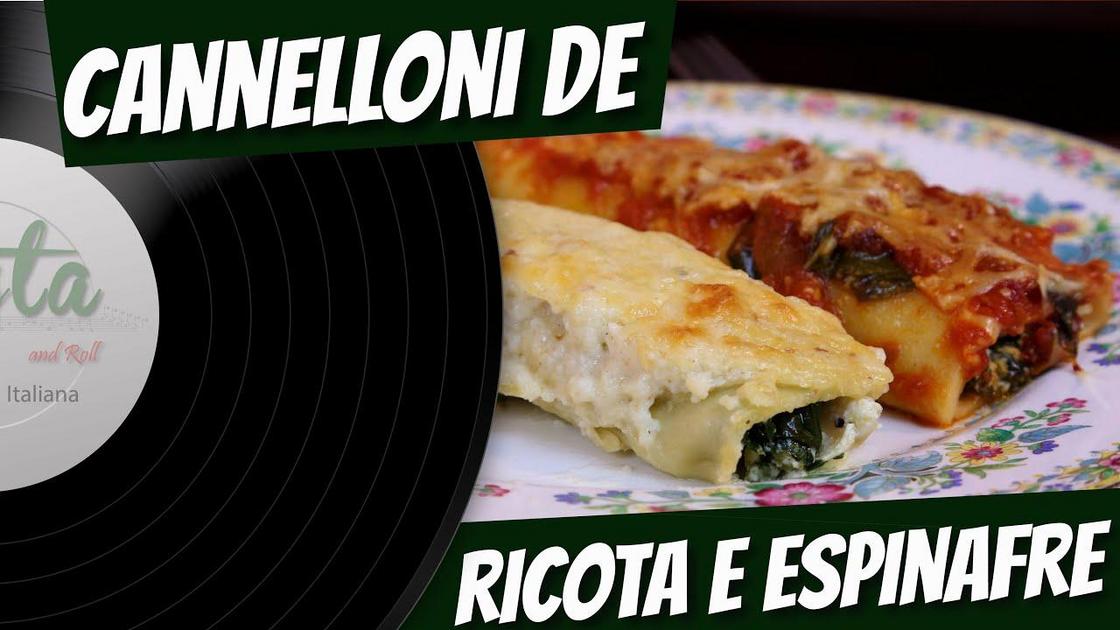 Canelones de ricota e espinafre