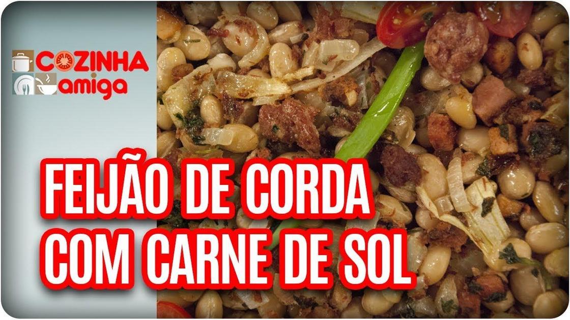 Feijão de corda com carne de sol