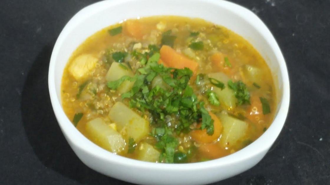Sopa de quinoa