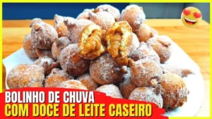 Bolinho de Chuva com Doce de Leite